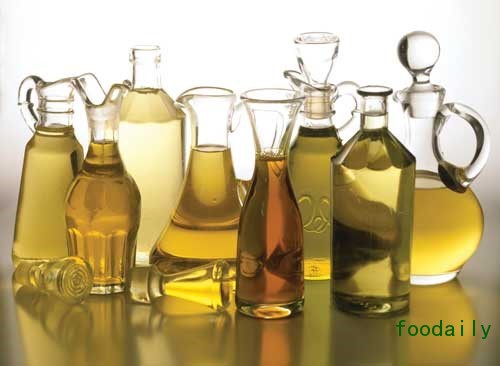 A variety of edible oils.
