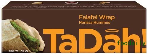 TaDah Foods Vegetarian falafel wraps.