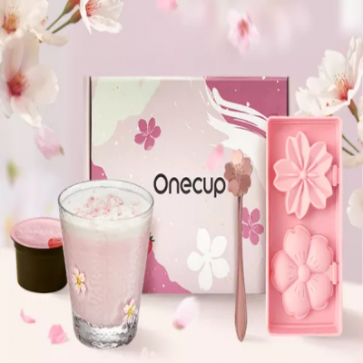 Onecup 櫻花草莓豆乳