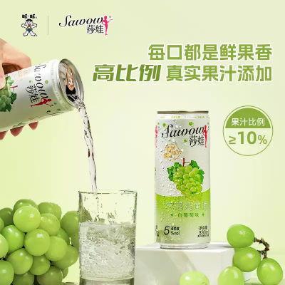 旺旺 莎娃白葡萄味氣泡雞尾酒