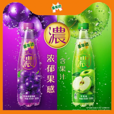 美年達 濃果汁型果汁汽水