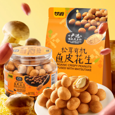 甘源 松茸有機魚皮花生