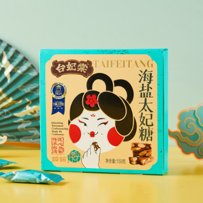 台妃棠焦香糖果喜糖休闲扁桃仁零食海盐太妃糖