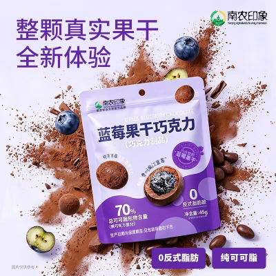 南农印象 蓝莓果干巧克力