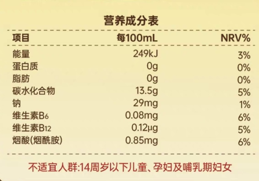 营养成分表