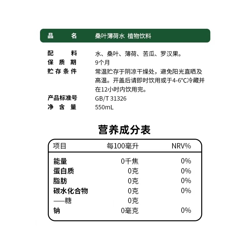 營養成分表
